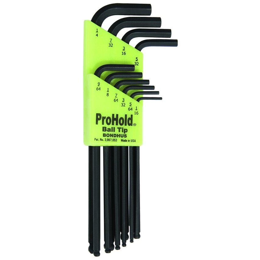 PBLX10 ProHold Ballend Hex Key Set 1/16"-1/4", 74938
