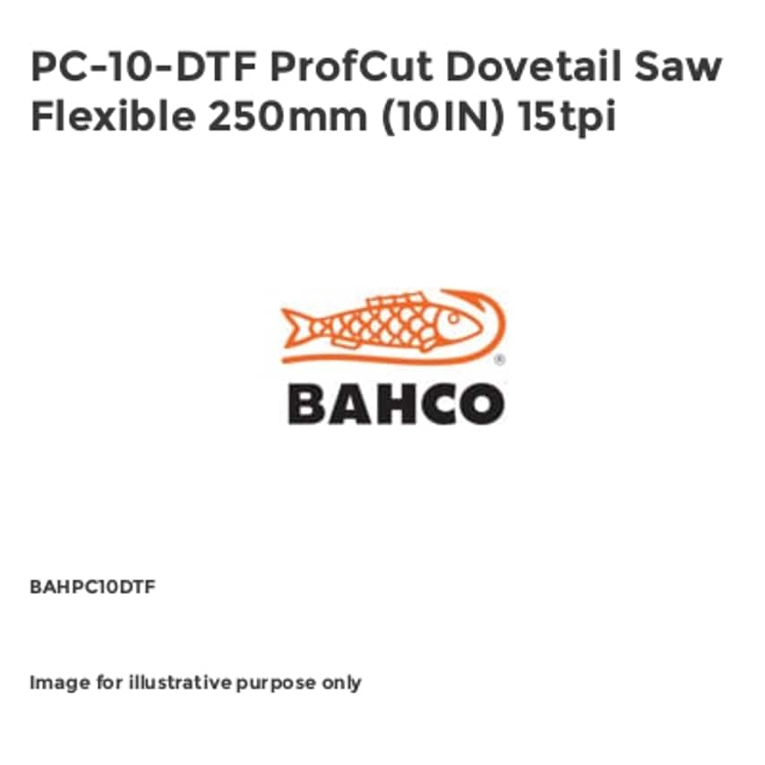PC-10-DTF ProfCut Dovetail Saw Flexible 250mm (10IN) 15tpi