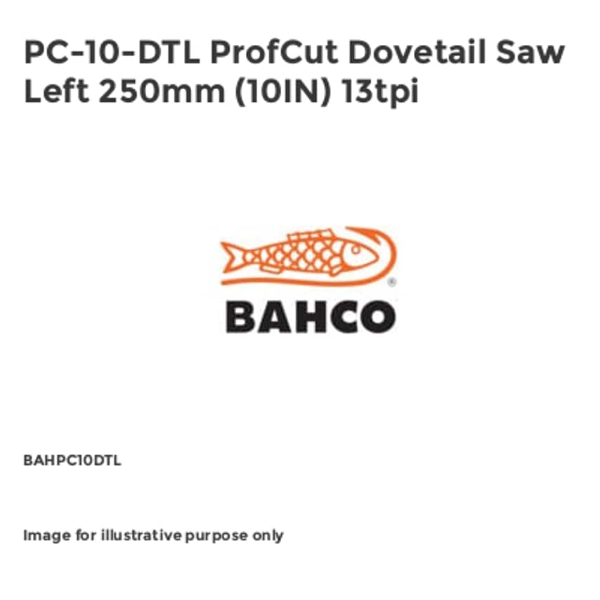 PC-10-DTL ProfCut Dovetail Saw Left 250mm (10IN) 13tpi BAHPC10DTL
