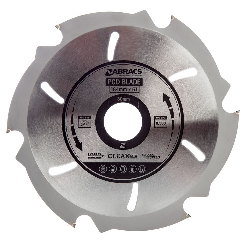 PCD1846 Pdc Circular Saw Blade for Fibre Cement Board 184 x 30mm x 6T