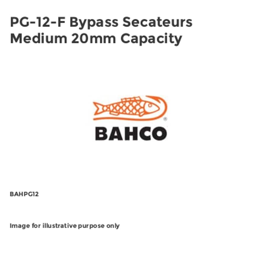 PG-12-F Bypass Secateurs Medium 20mm Capacity