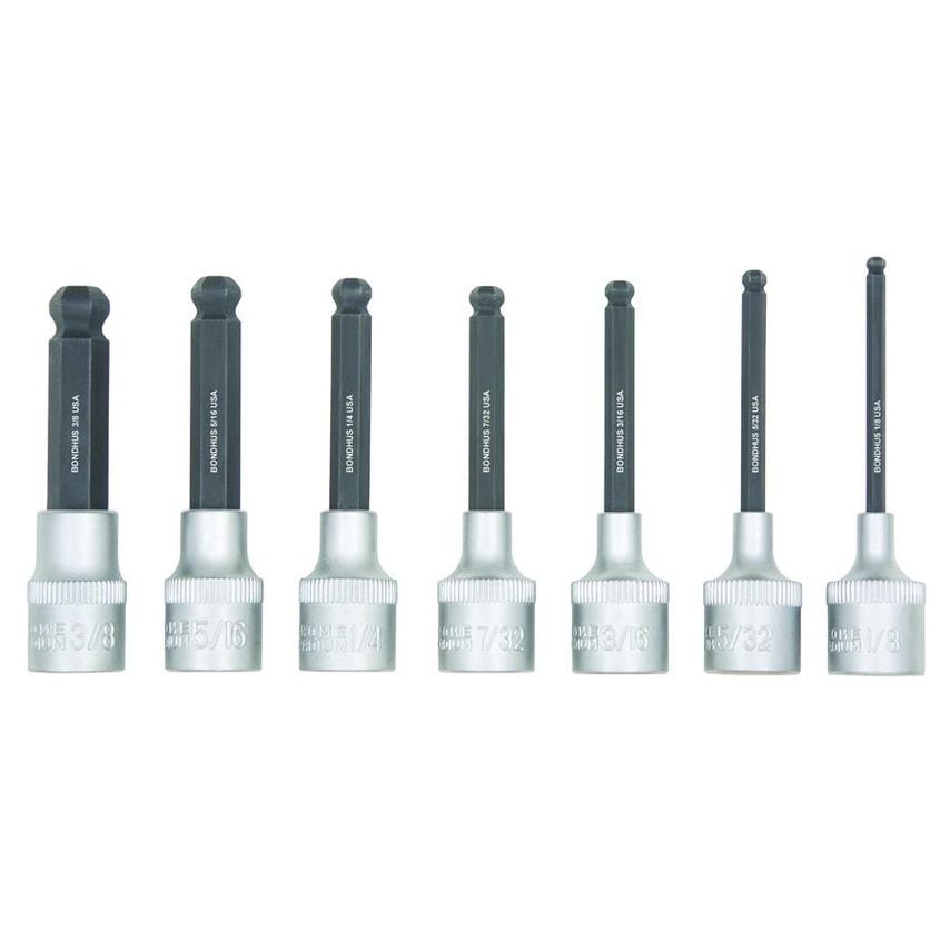 PHBX7/S-2 Ballend Series Inhex Socket Bit Set7 Piece inch 2", 43445
