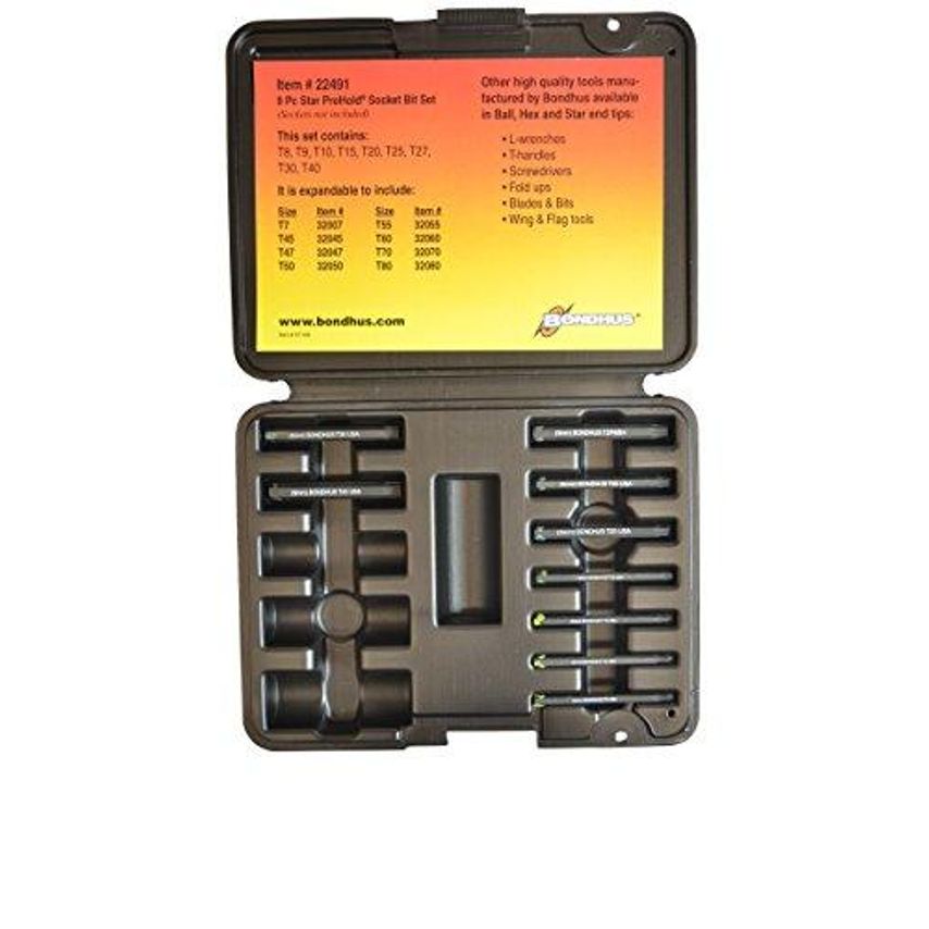 PHTX9-2C TORX Inhex Socket Bit Set9 Piece 2", 22491