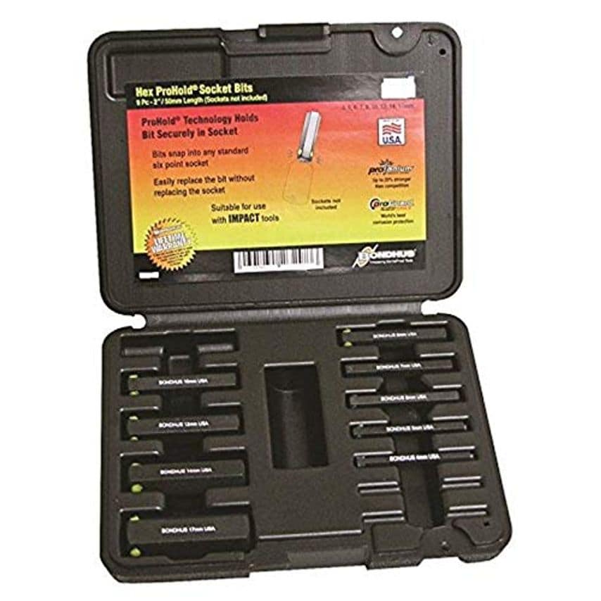 PHX9-2C Hex Inhex Socket Bit Set9 Piece inch 2", 23299