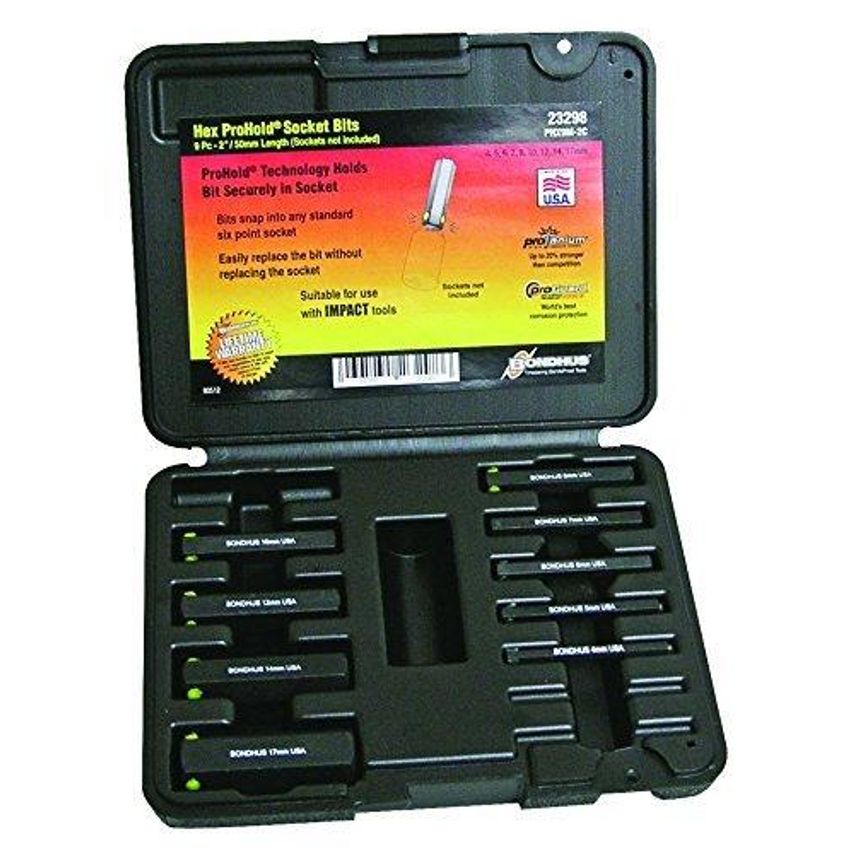 PHX9M-2C Hex Inhex Socket Bit Set9 Piece Metric 2", 23298