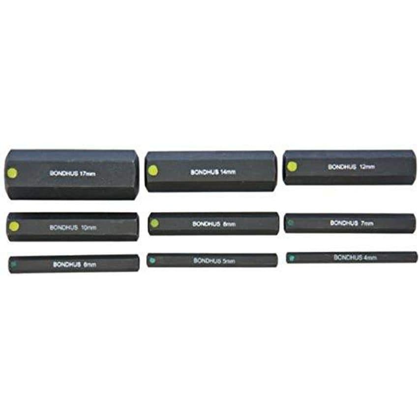 PHX9M-2 Inhex Socket Bit Set9 Piece Metric 2", 33298