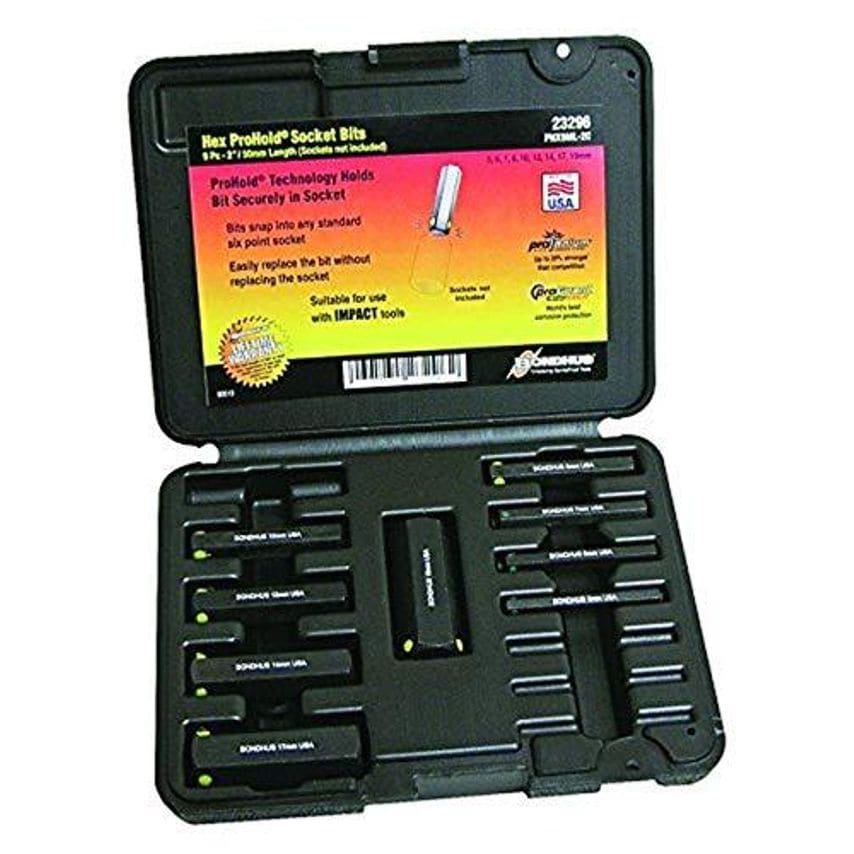 PHX9ml-2C Hex Inhex Socket Bit Set9 Piece Metric 2", 23296