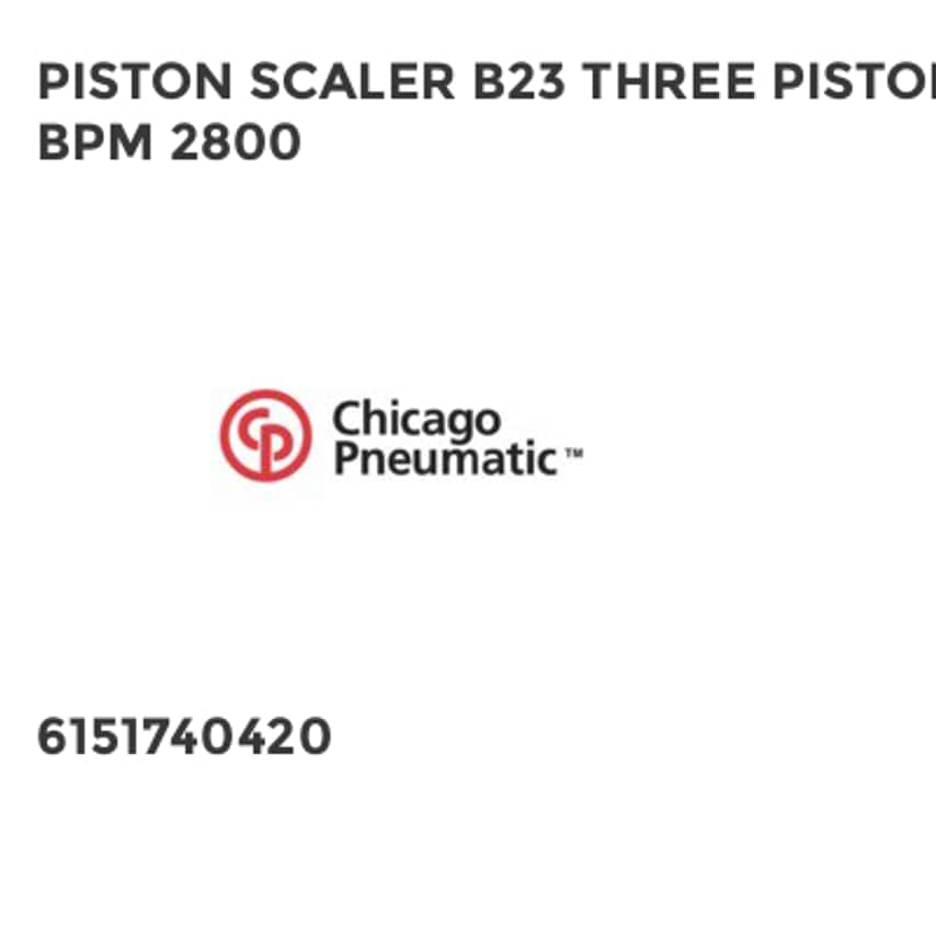 PISTON SCALER B23 THREE PISTON BPM 2800