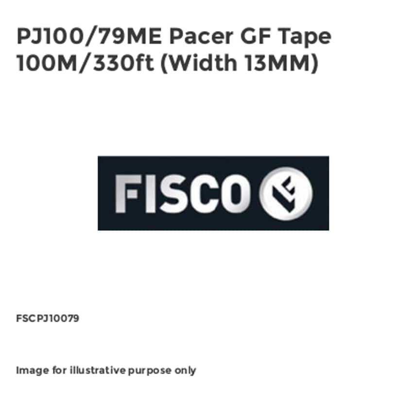 PJ100/79ME Pacer GF Tape 100M/330ft (Width 13MM)