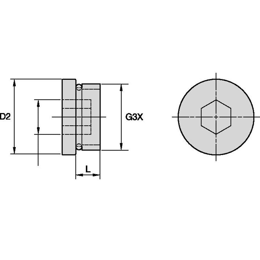 PMP08361 QPM Coolant Plug PMP08361