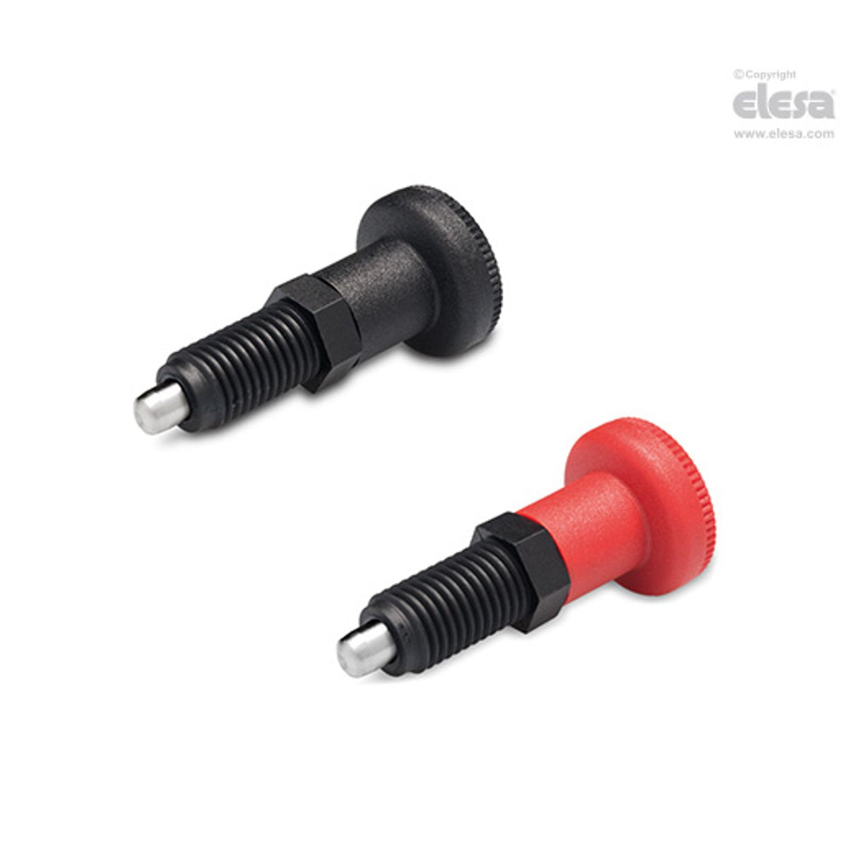 PMT100 Indexing plungers SUPER-technopolymer body AISI 303 stainless steel plunger without locking nut PMT.100-SST-8-M16x1,5-A