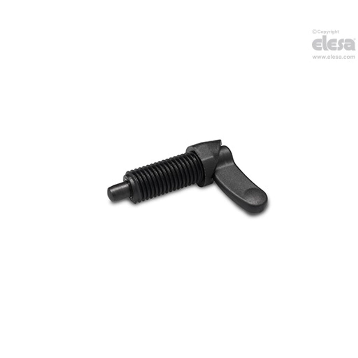 PMT200 Locking indexing plungers Rest in retracted position SUPER-technopolymer body Black-oxide steel plunger without locking nut PMT.200-8-M16x1,5-A