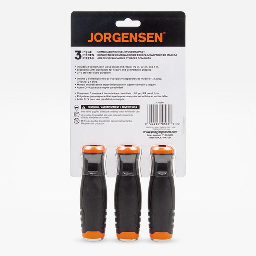 POJ70580 Combination Chisel/Wood Rasp Set (3 Piece)