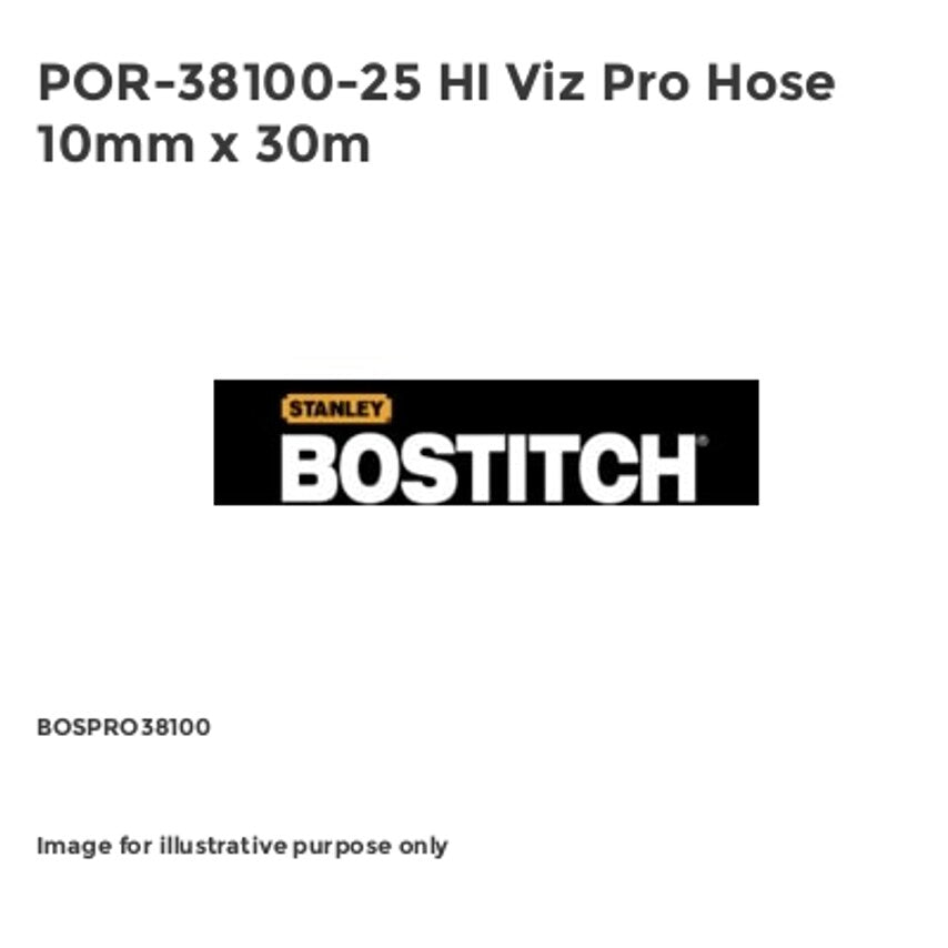 POR-38100-25 HI Viz Pro Hose 10mm x 30m BOSPRO38100
