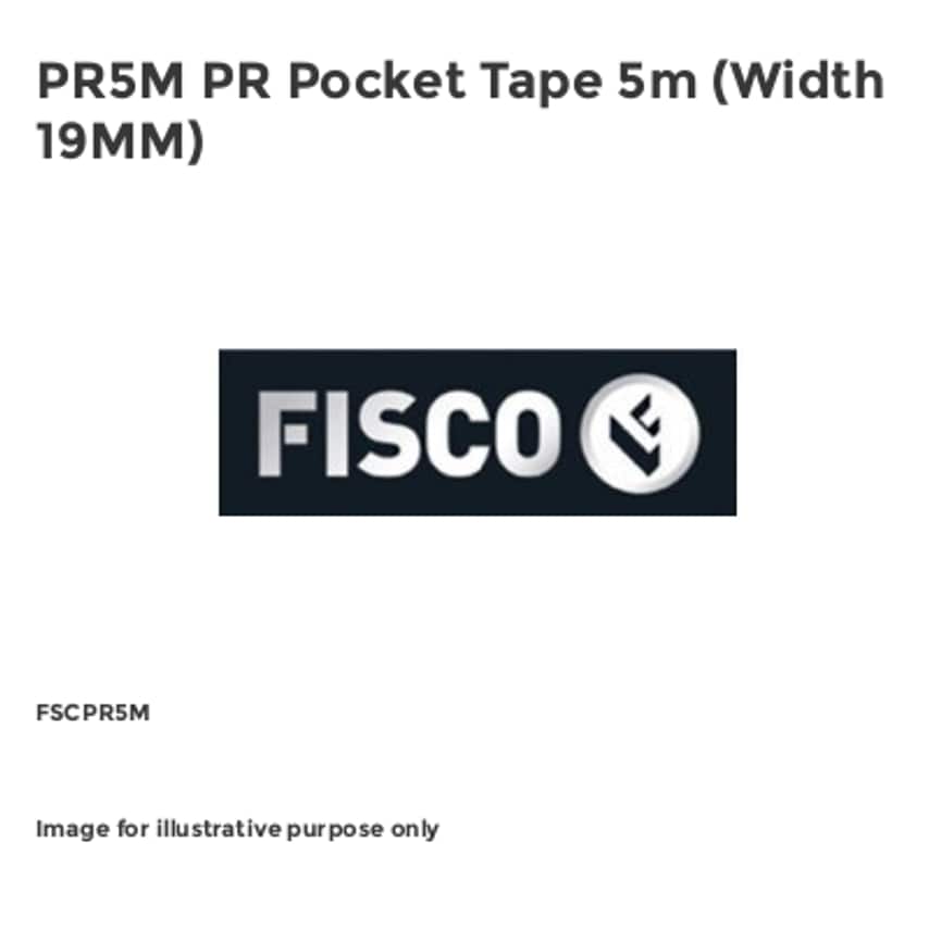PR5M PR Pocket Tape 5m (Width 19MM) FSCPR5M