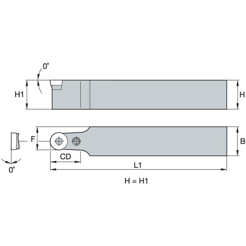 PRCCN 2525-M12 H1 TOOLHOLDER