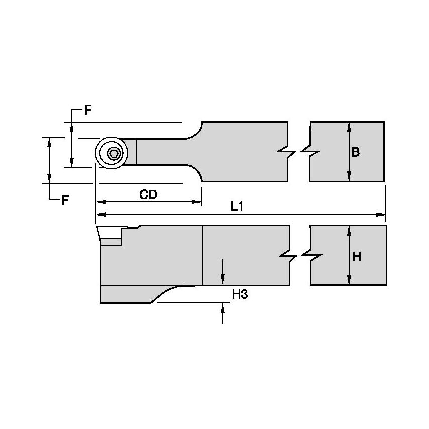 PROON244D P Clamping Holder W1.50 L6.00