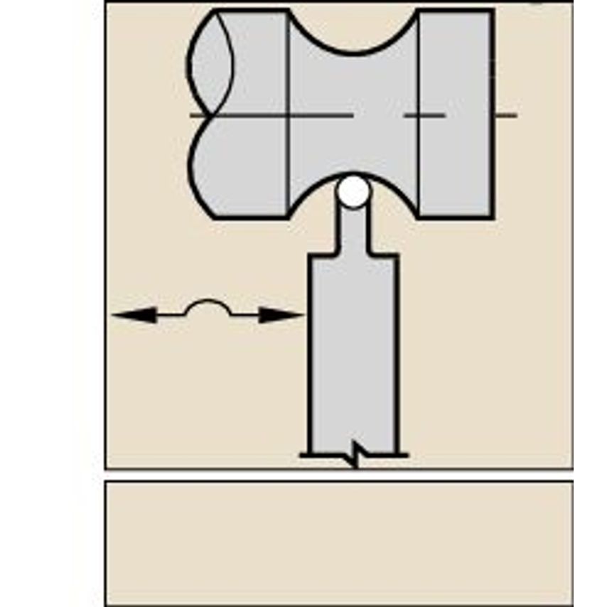 PROON246 P Clamping Holder W1.50 L8.00