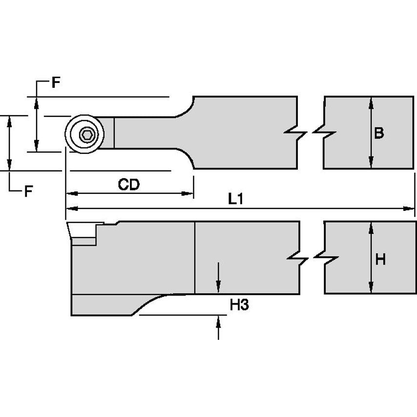 PROON246 P Clamping Holder W1.50 L8.00