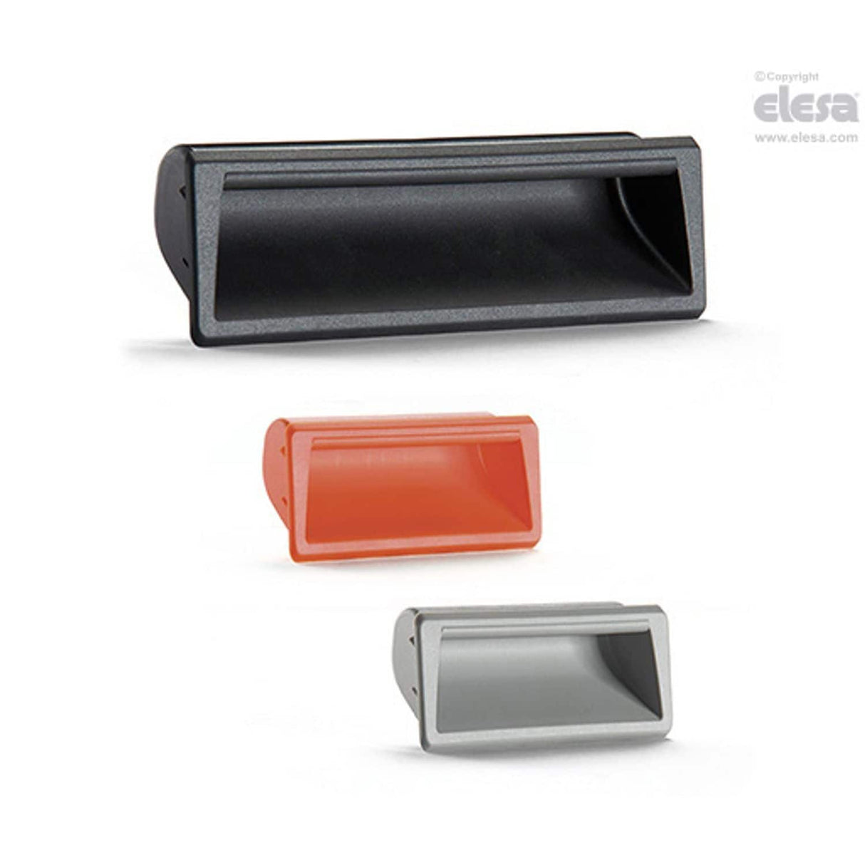 PR-PF Flush pull handles for snap-in assembly technopolymer PR.137-PF-C1