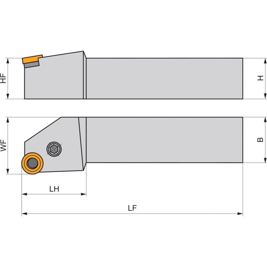 PRSNR 3225 P 15 External Turning Holder Right Hand