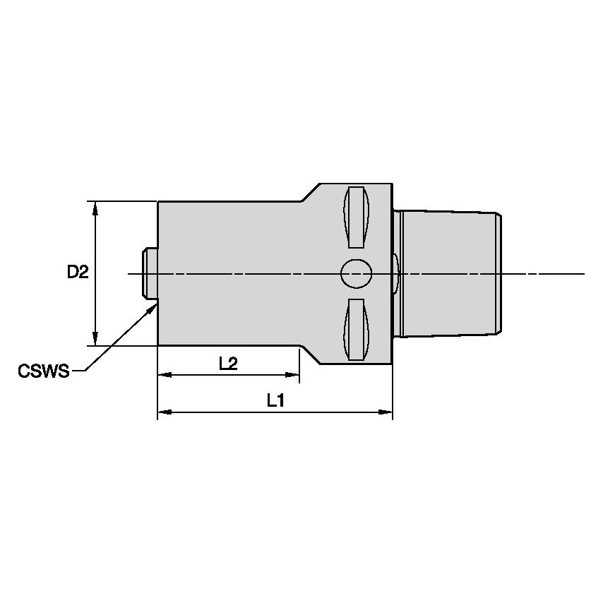 PSC63S50080m PSC63 to PSC50 Adapter 80mm