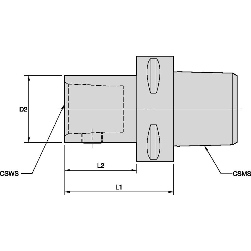 PSC80km50TS100m PSC80 to KM50TS Adapter 100mm