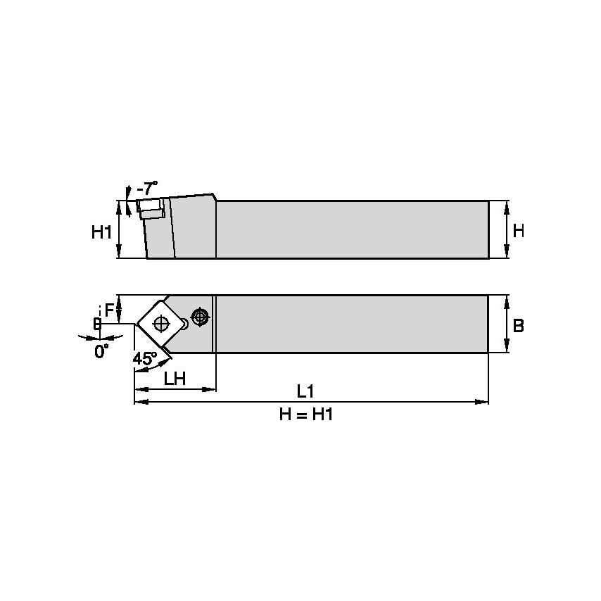 PSDNN2525M12 P Clamping Holder W25, 0MM L150