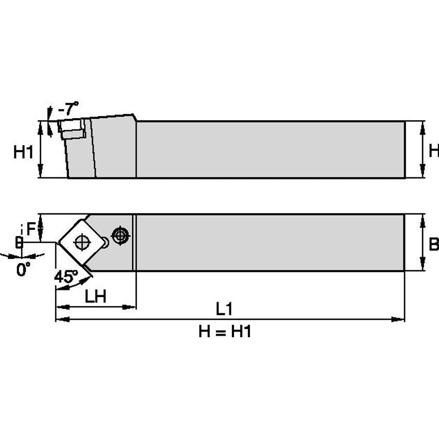 PSDNN4040S25 P Clamping Holder W40, 0MM L250