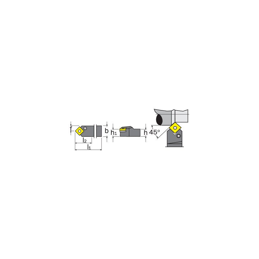 PSDNN 2525M12 External Toolholder