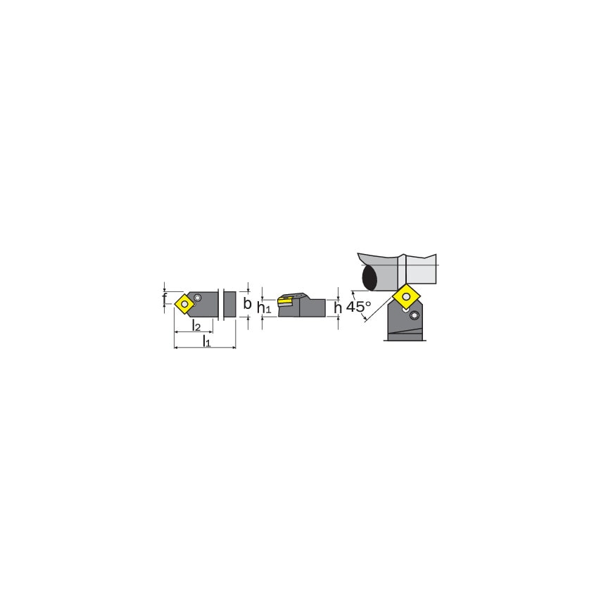 PSDNN 3225P19 External Toolholder