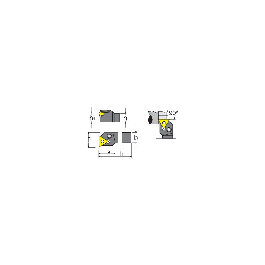 PTFNR 2525M16 External Toolholder