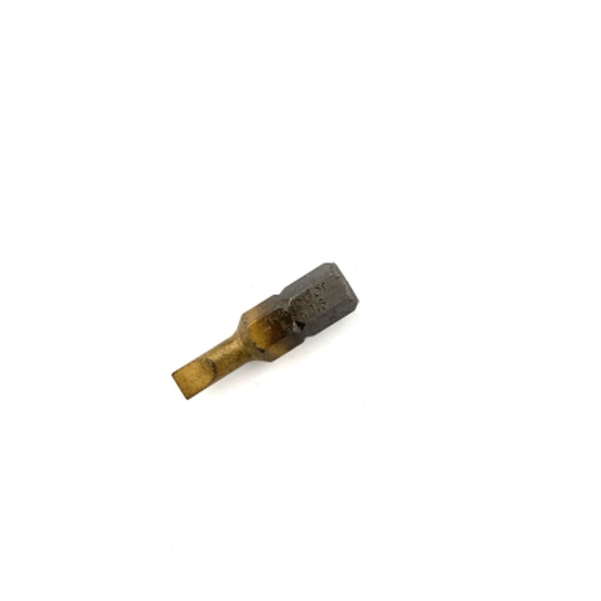 PTI 0.6 x 4.0 x 25mm Titanium Slotted Screwdriver Bit 1/4in Hex