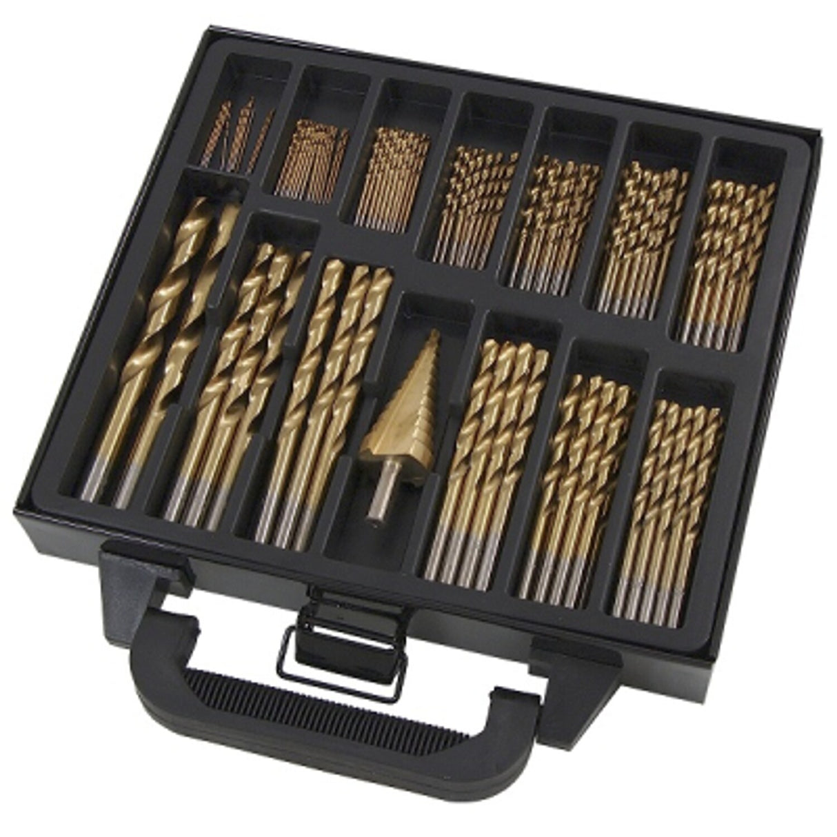 PTI 119 Piece HSS Jobber 1.0mm to 10mm with Step Drill 4-25mm