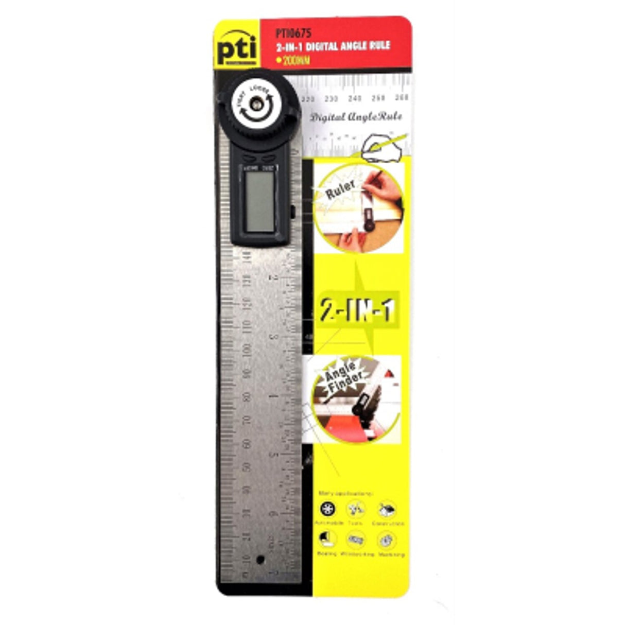 PTI 2 in 1 Digital Angle Rule