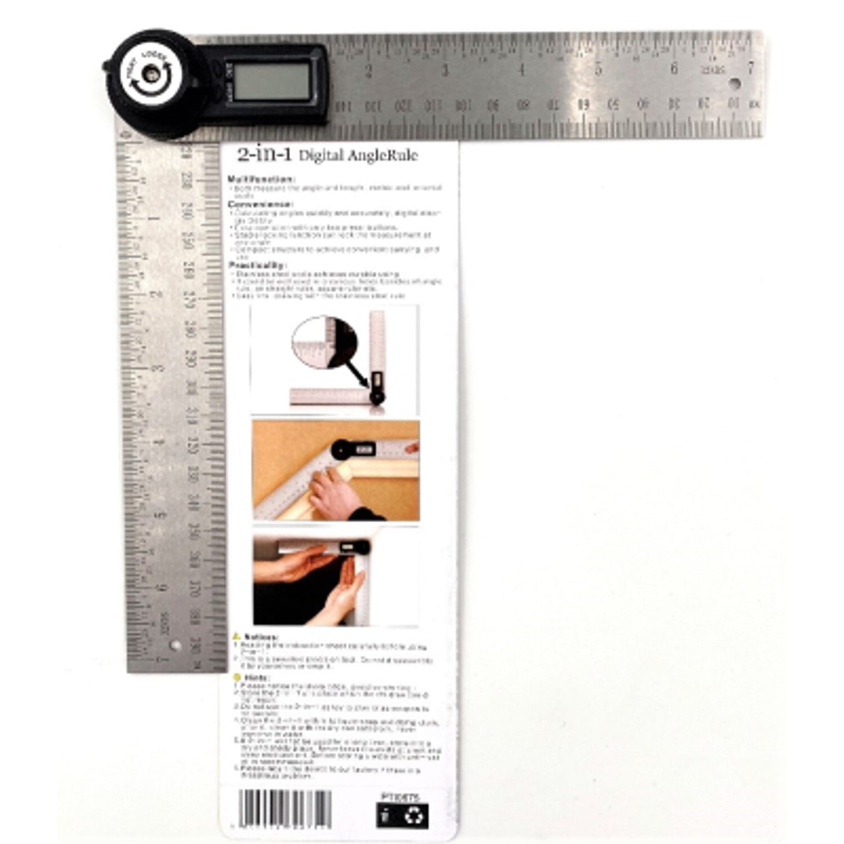 PTI 2 in 1 Digital Angle Rule