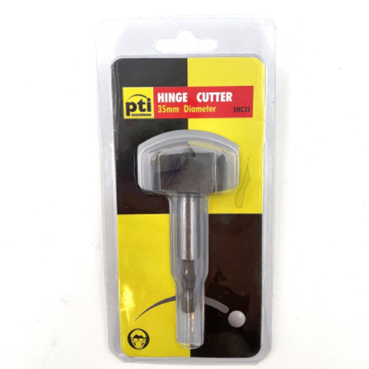 PTI 35mm Tungsten Carbide Hinge Cutter with 1/4in Shank