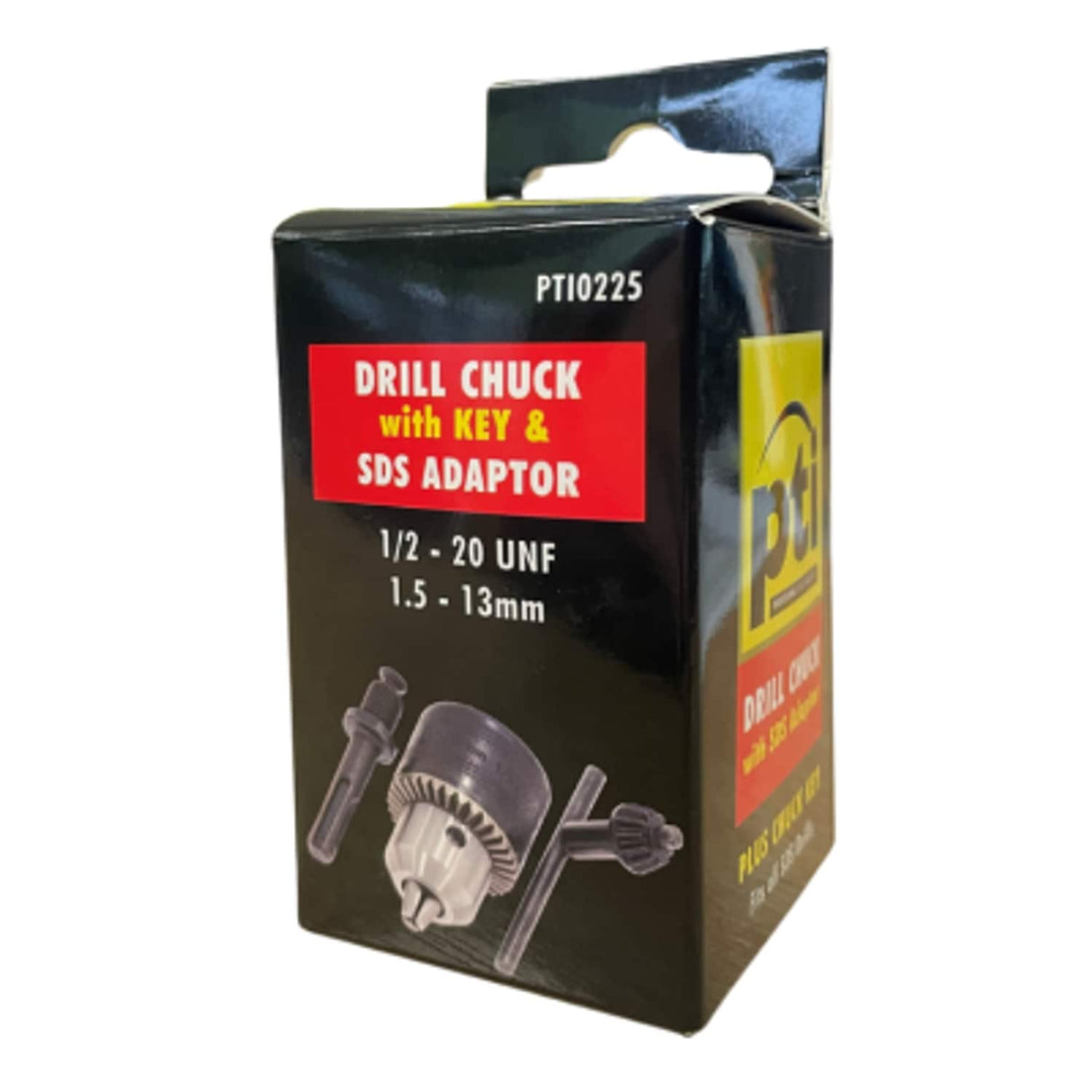 PTI 3 Piece Keyed Drill Chuck and Adapter Set