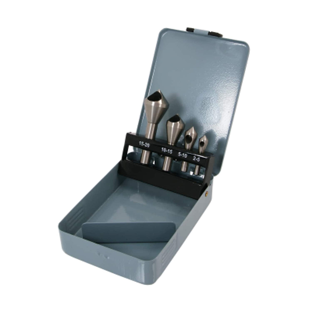 PTI 4 PieceGrooved Taper Deburring Countersink Set