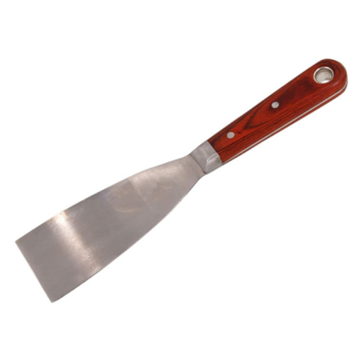 PTI 50mm Stiff Blade Scraper Stainless Steel Blade Rosewood Handle