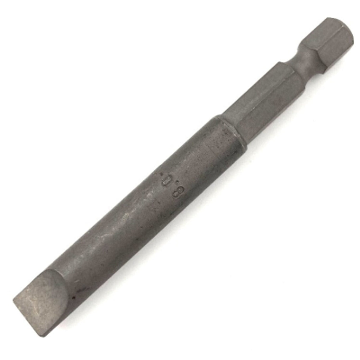 PTI 8.0mm x 1.6mm x 70mm 1/4in Hex Slotted Screwdriver Bit