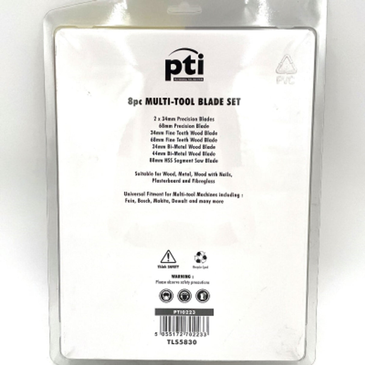 PTI 8 Piece Multi Tool Blade Kit