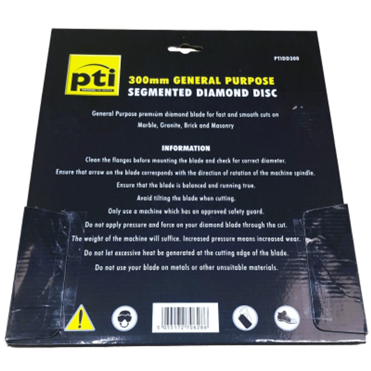 PTI Diamond Disc 15mm Segment 300mm