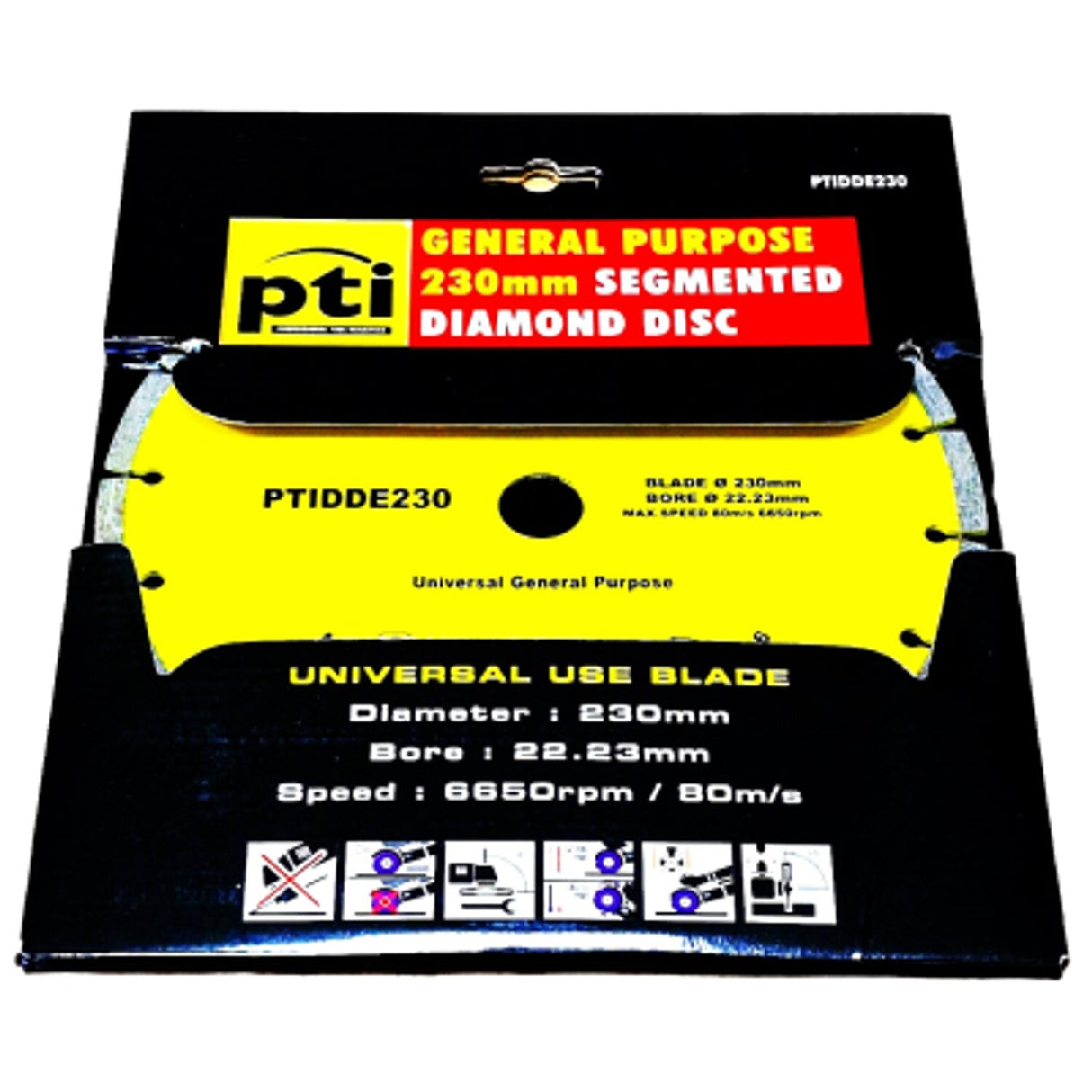 PTI Diamond Disc 7mm Segment 230mm