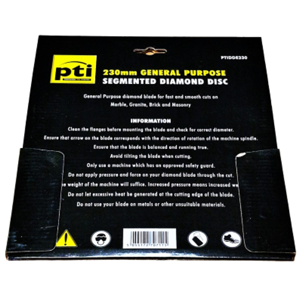 PTI Diamond Disc 7mm Segment 230mm