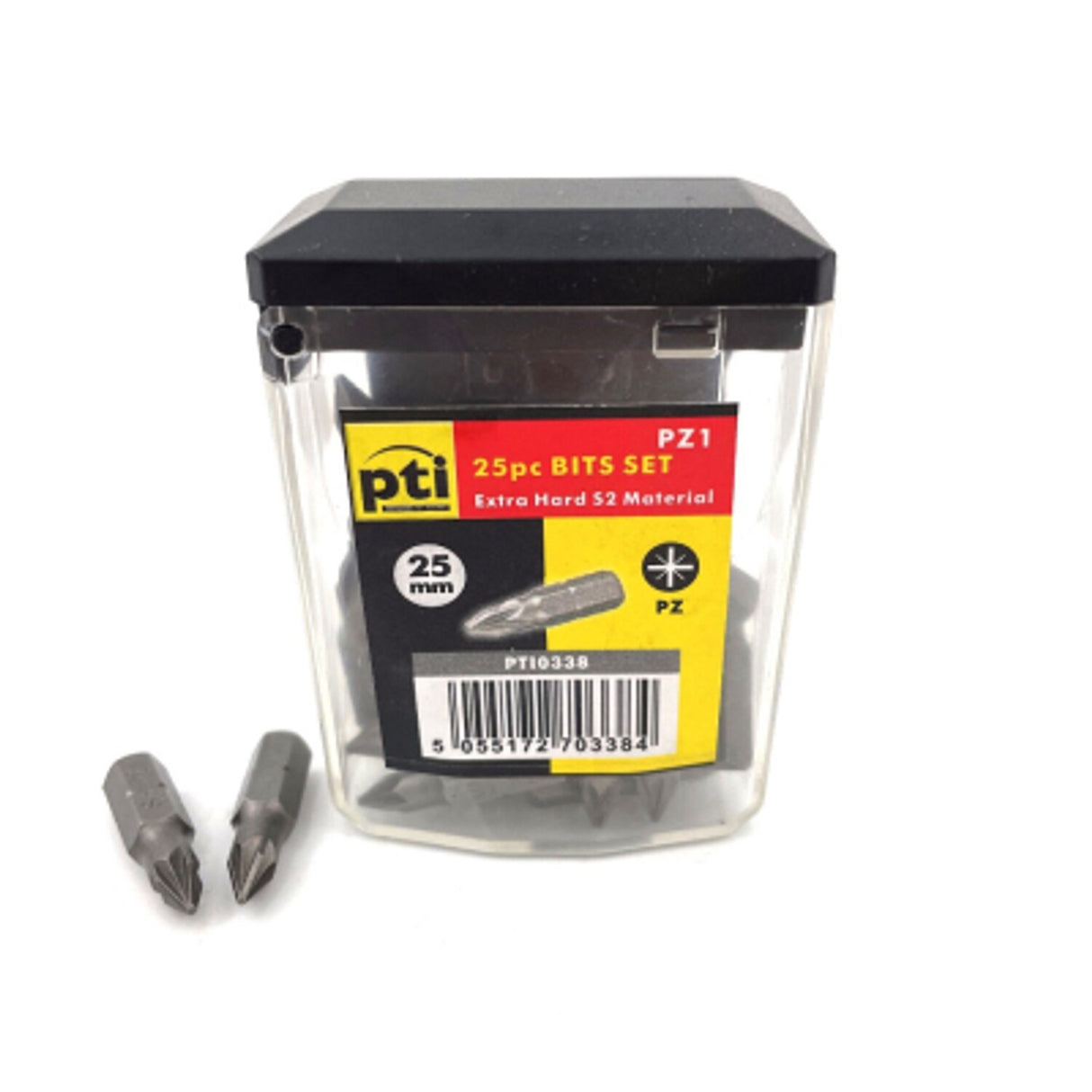PTI PZ1 x 25mm Tub of 25 Screwdriver Bits