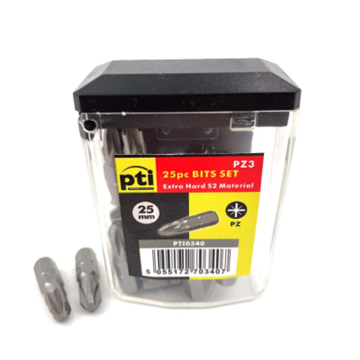 PTI PZ3 x 25mm Tub of 25 Screwdriver Bits