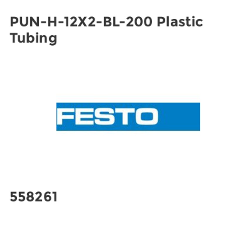PUN-H-12X2-BL-200 Plastic Tubing