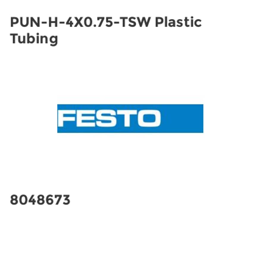 PUN-H-4X0.75-TSW Plastic Tubing