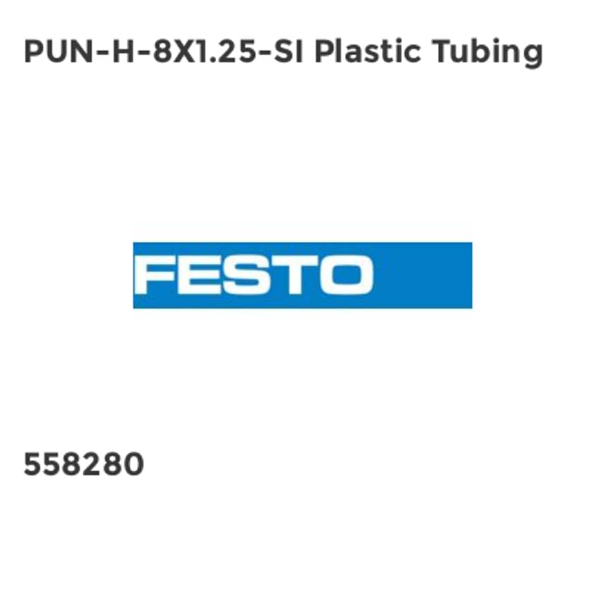 PUN-H-8X1.25-SI Plastic Tubing